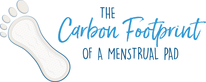 carbon footprint of sanitary pad infographic