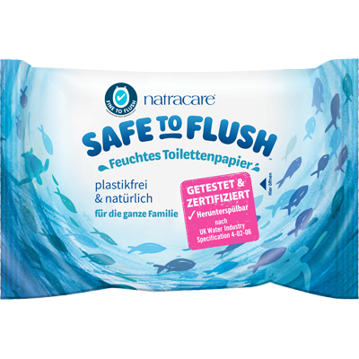 Safe to Flush Feuchtes Spülbare Feuchttücher