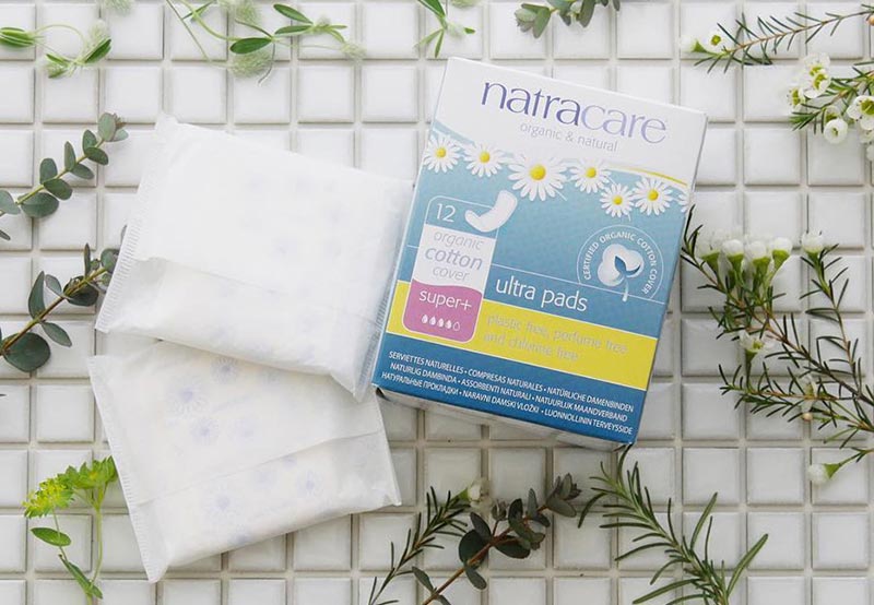 plastic free period pads by natracare