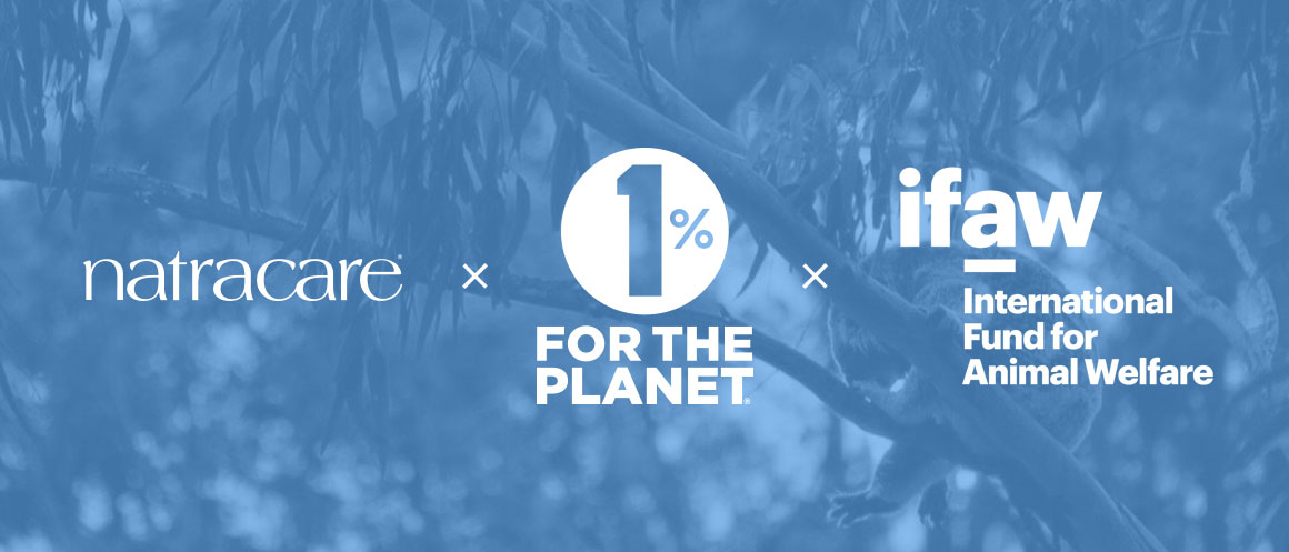 Natracare und IFAW partnerschaft 1% For The Planet