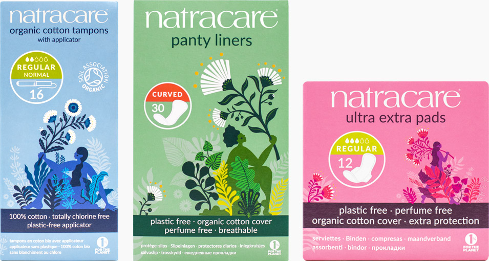 Natracare plastikfreie Produkte