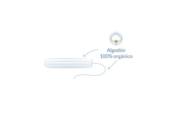 tampón orgánico super plus sin aplicador ilustración