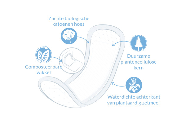 Dry & Light Incontinentie Verband Slim diagram