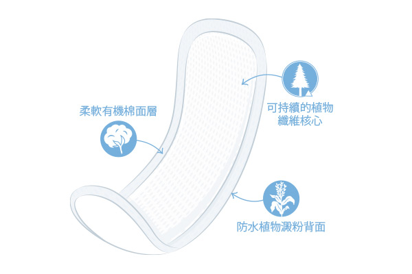 無護翼型柔軟衛生棉(夜用型)2