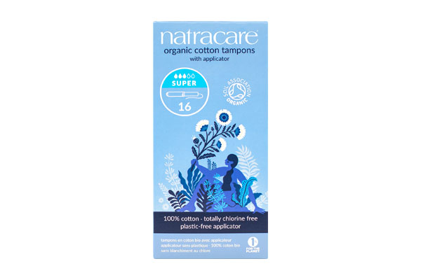 Super Organic Cotton Tampons with Applicator - Natracare