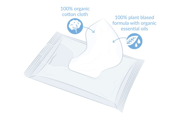 Organic Baby Wipes illustration