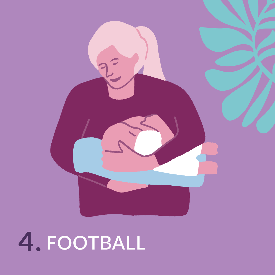 football breastfeeding position