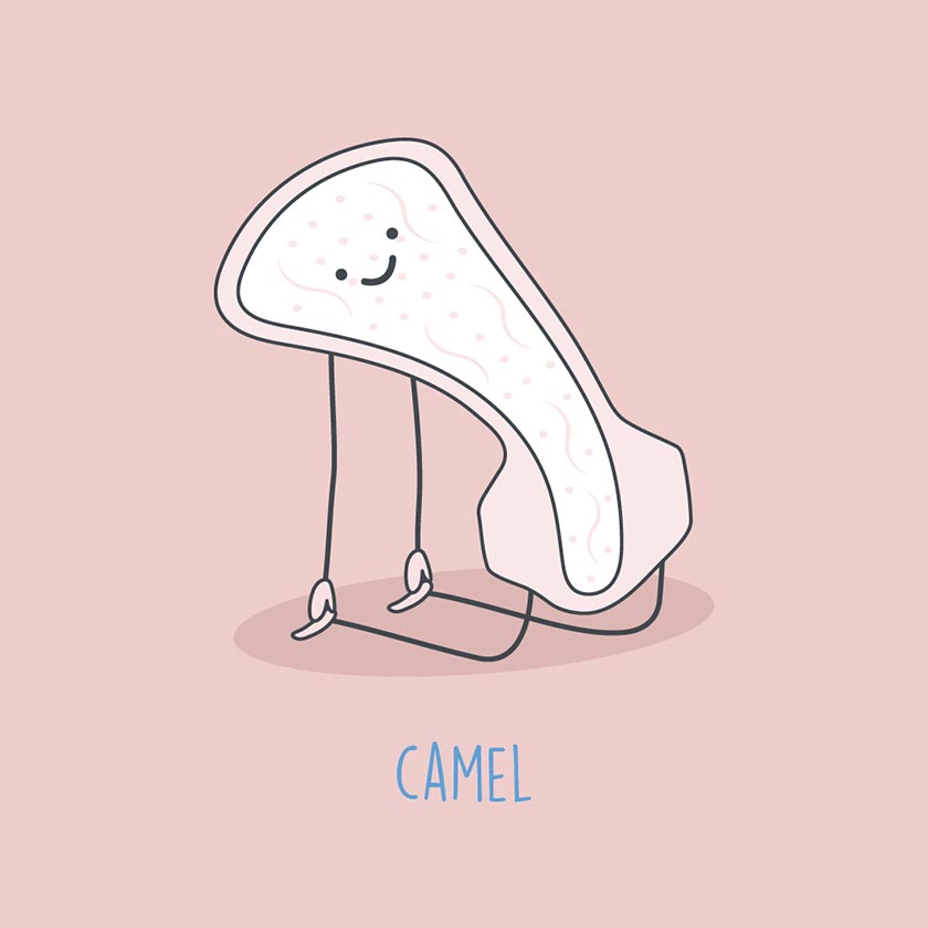 Yoga camel pose