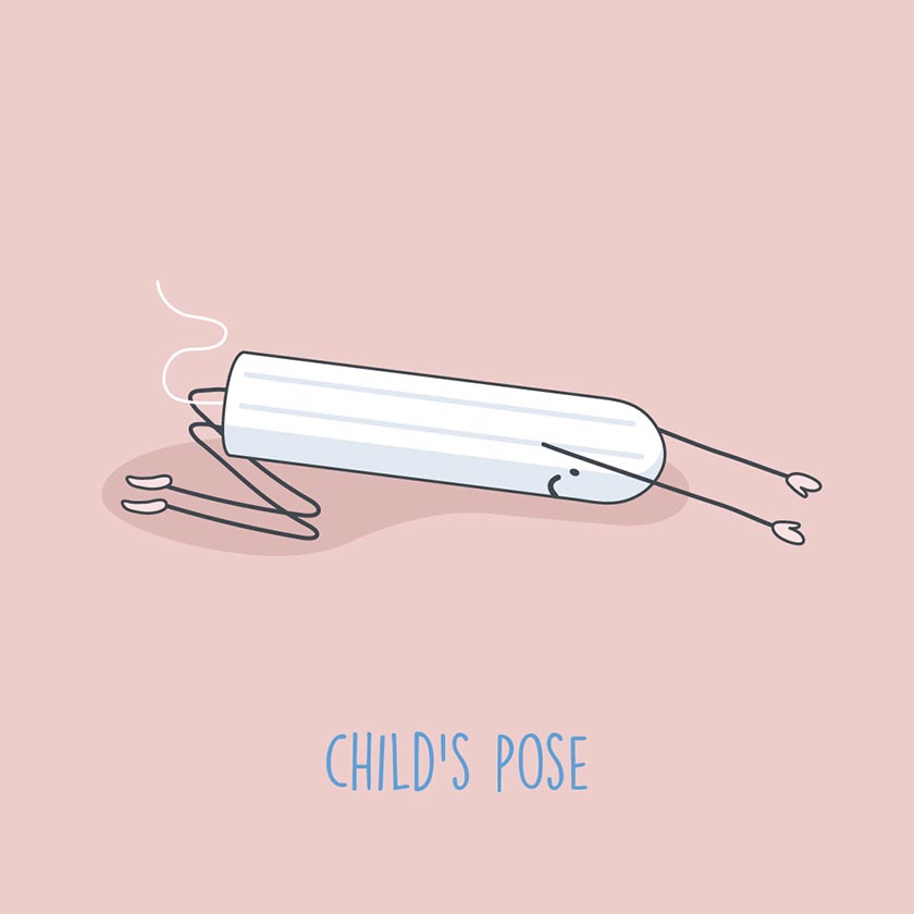 Child's yoga pose