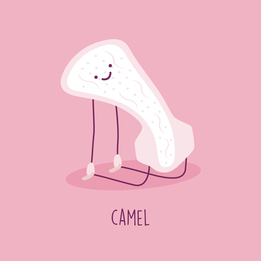 Yoga camel pose