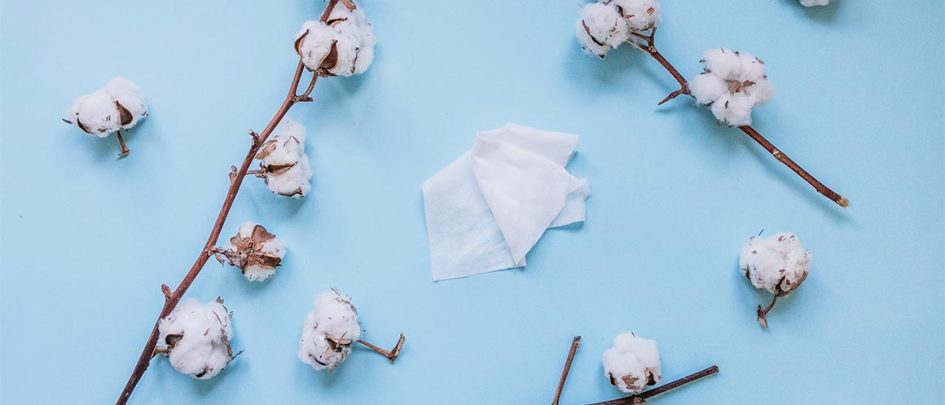 natracare 100% organic cotton baby wipe