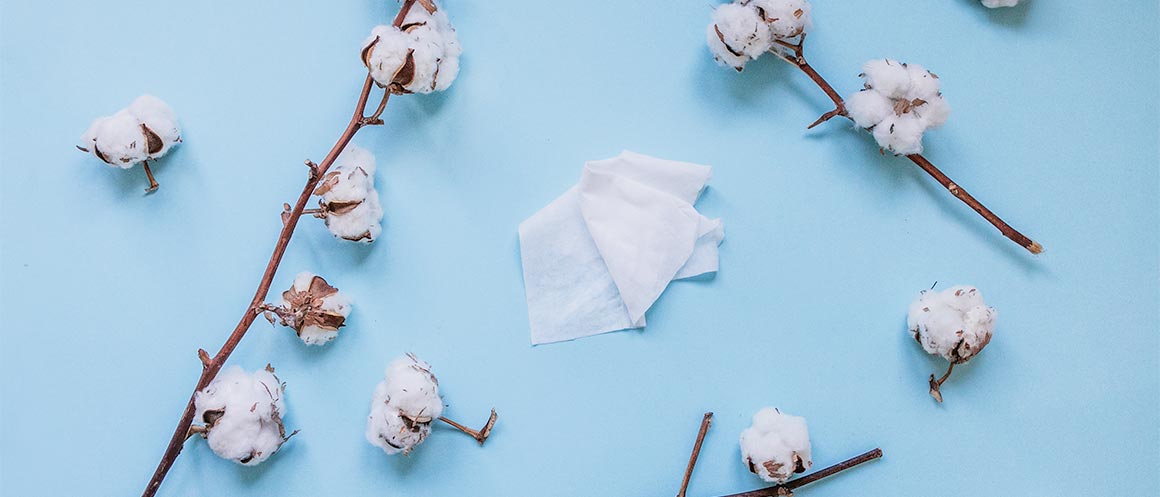 natracare 100% organic cotton baby wipe
