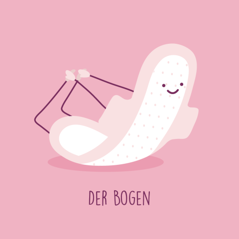 Der Bogen yoga-stellung