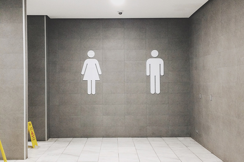 male and female toilet sign