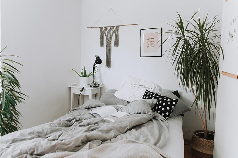 cosy scandi style bedroom