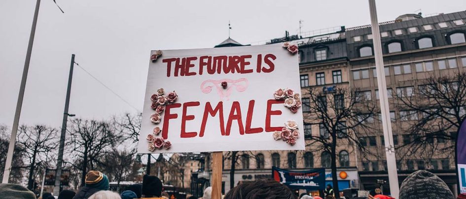 sign reading the future is female