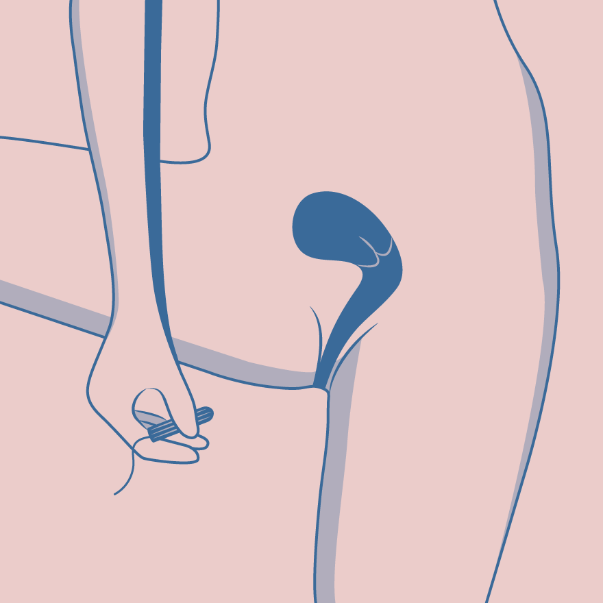 Einführen hilfe tampon Tampon einführen