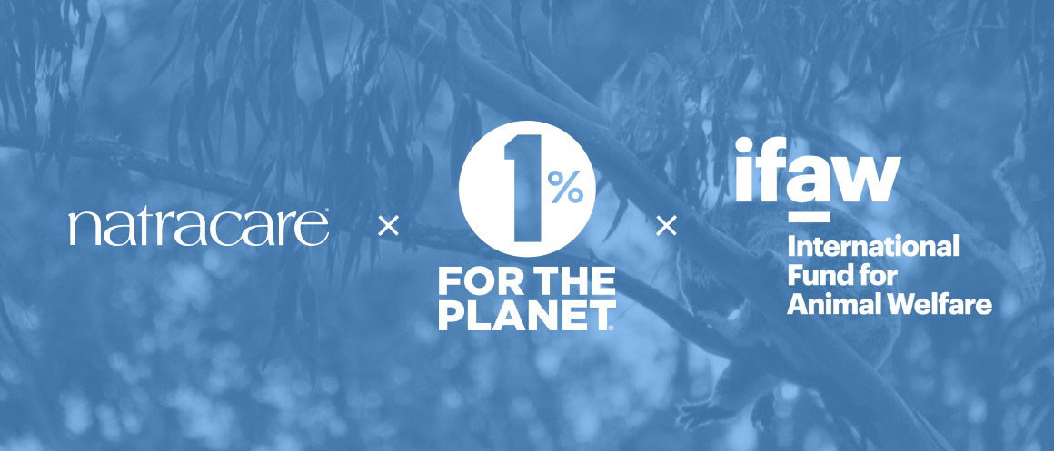 natracare und ifaw mit 1% for the Planet