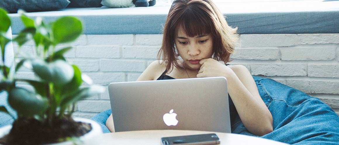 woman on laptop