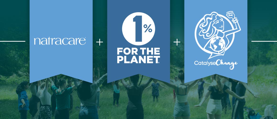 Natracare 1% for the planet Catalyse Change