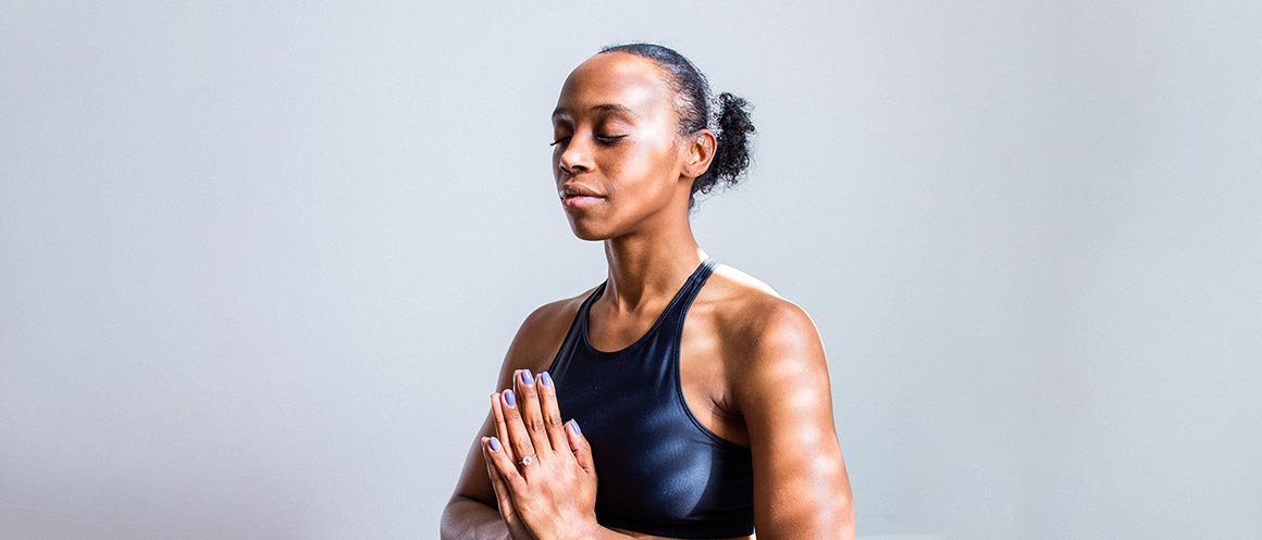 woman doing yoga