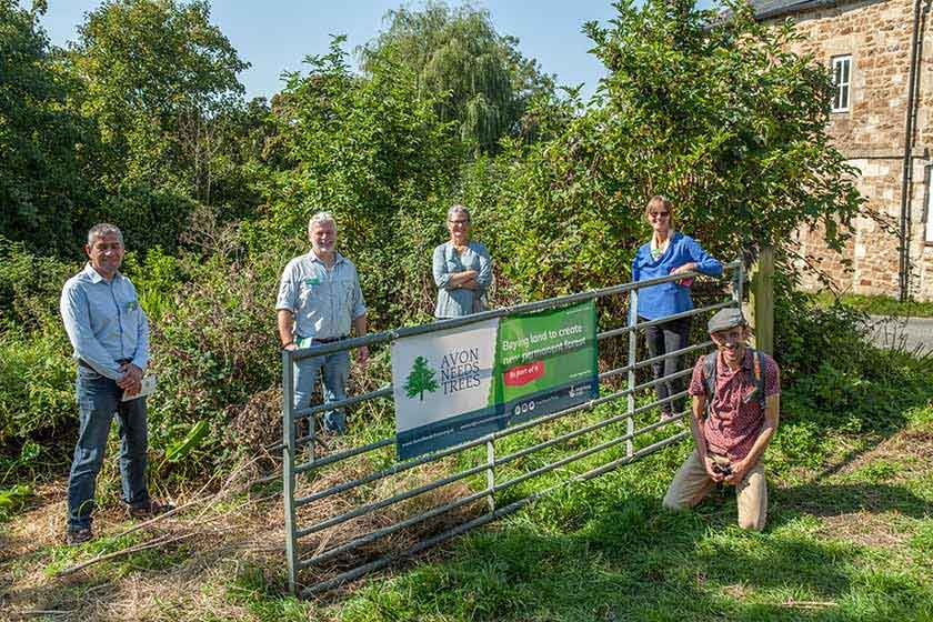 avon needs trees team working on site