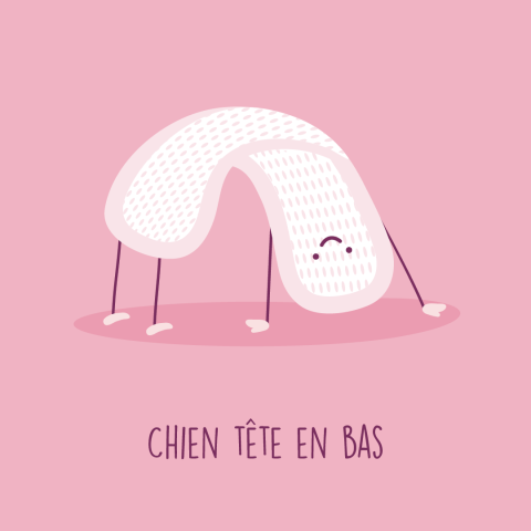 Chien tête en bas posture de yoga