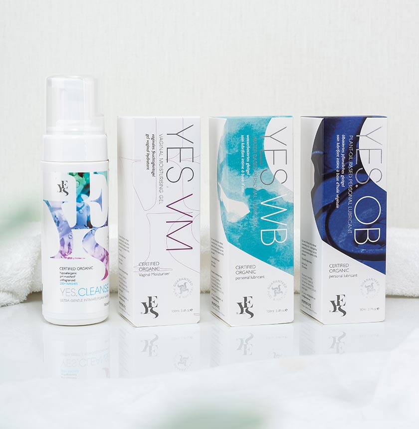 Lubricante ecológico YES e hidratantes vaginales