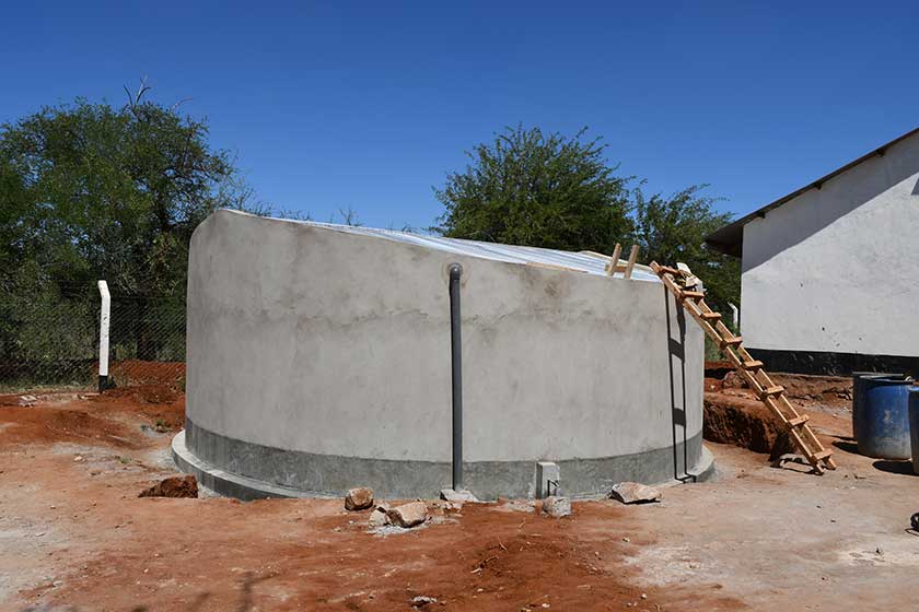 Regenwassertank in Kenia