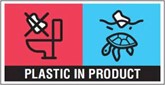 Produkt enthält Kunststoff logo