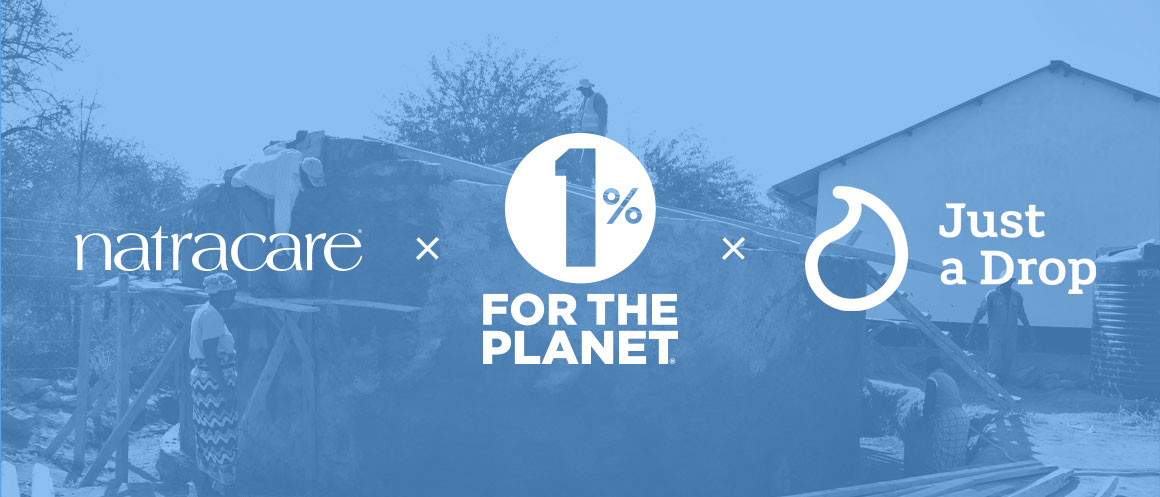 Natracare y Just a Drop por 1% for the Planet