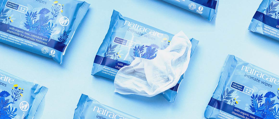 Natracare intimate wipes