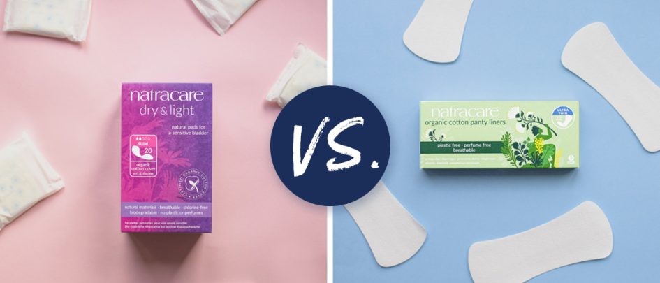 Quelle est la différence entre les protège-slips de Natracare et les serviettes pour l’incontinence Dry & Light