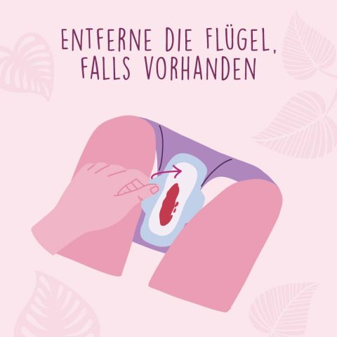 Entferne die Flügel, falls vorhanden