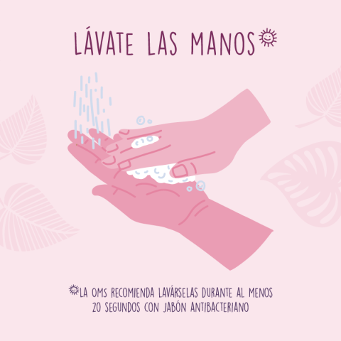 lavarse las manos con agua y jabón