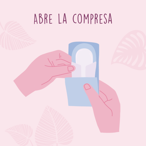 Abre la compresa