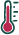de thermomètre chaud icon